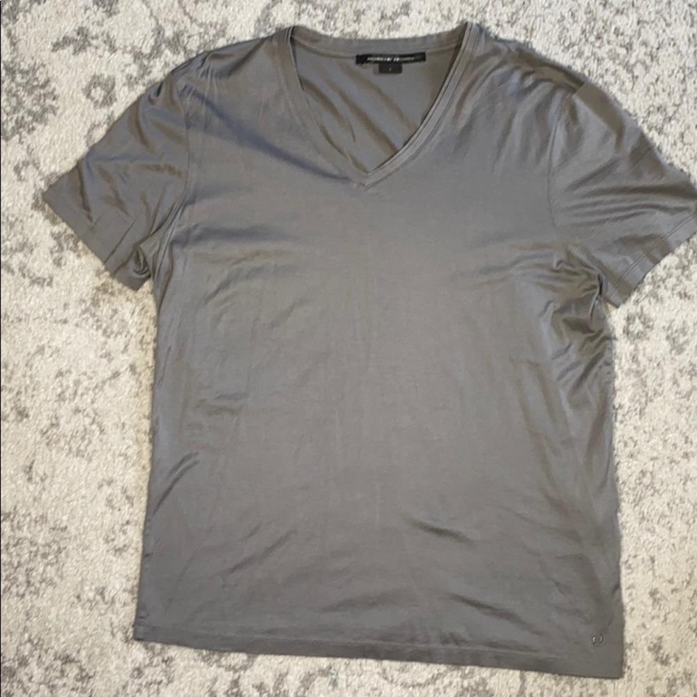 PORSCHE design V-neck  gray men's Size L
